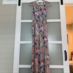 Tropical maxi dress